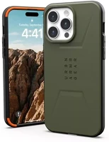 Apple 114295117272 Uag civilian magsafe iphone 15 pro max hátlap tok, olive drab kép
