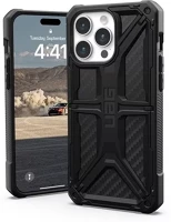 Apple 114298114242 Uag monarch  iphone 15 pro max hátlap tok, carbon fiber kép