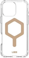 Apple 114481114381 Uag plyo  iphone 16 pro max hátlap tok, ice/arany (átlátszó) kép