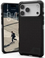 Apple 114518113940 Uag metropolis iphone 17 pro max hátlap tok, magsafe, kevlar black kép