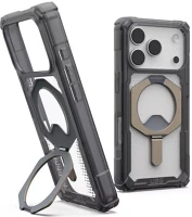 Apple 114528113136 iphone 17 pro max hátlap tok kitámasztóval, magsafe, ash/titanium kép