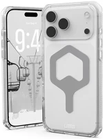 Apple 114529114333 Uag plyo iphone 17 pro hátlap tok, magsafe, ice/silver kép