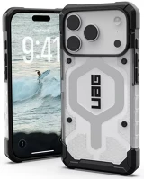 Apple 114551114333 Uag pathfinder iphone 17 pro clear magsafe tok, ice/silver kép