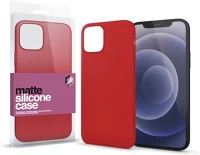Apple 124086 Xprotector matte ultra vékony szilikon hátlap tok,  iphone 13, korallpiros kép