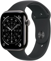 Apple 3P294Z/A Watch s11 cellular 46mm slate titanium case with black sport band - m/l (demo) kép