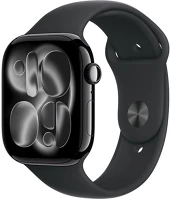 Apple 3P303Z/A Watch s11 gps 42mm jet black aluminium case with black sport band - s/m (demo) kép