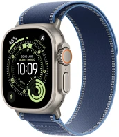 Apple 3P338Z/A watch ultra 3 cellular 49mm natural titanium case with blue/bright blue trail kép