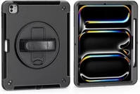 Apple 4S541161 ipad pro 11 (2024 / 2025) közepesen ütésálló tok kitámasztóval, fekete kép