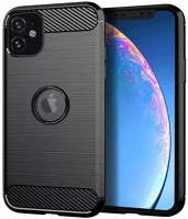 Apple 51045 Forcell carbon hátlap tok  iphone 12 mini, fekete kép