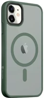 Apple 57983113574 iphone 11 magsafe hátlap tok, áttetsző/sötétszöld kép