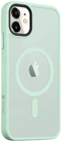 Apple 57983113575 iphone 11 magsafe hátlap tok, áttetsző/világoszöld kép