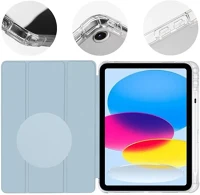 Apple 57983121042 Obal:me mistytab ipad 10.9 2022/ipad 11 2025 oldalra nyíló, kitámasztható kép