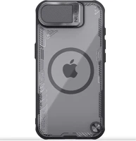 Apple 57983125268 iphone 17e / iphone 16e mágneses szilikon tok, fekete-átlátszó kép