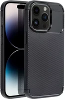 Apple 73579 Forcell carbon premium  iphone 13 pro karbon mintás szilikon tok, fekete kép
