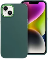 Apple 74540 Frame  iphone 13 közepesen ütésálló tok kameravédő kerettel, zöld kép