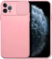 Apple 75057 Slide  iphone 11 pro max, kameravédős szilikon tok, rózsaszín kép
