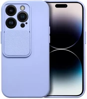 Apple 75083 Slide  iphone 14 pro, kameravédős szilikon tok, levendula kép