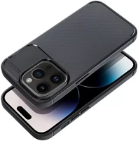 Apple 75783 Forcell carbon premium  iphone 15 karbon mintás szilikon tok, fekete kép