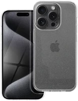 Apple 90822 Clear 2mm  iphone 15 pro csillámos tok, átlátszó kép