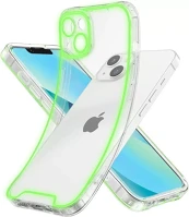 Apple 95252 Iphone 11 foszforeszkáló / sötétben világító szilikon tok, zöld kép