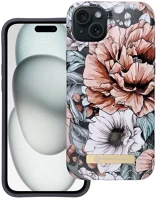 Apple 95569 iphone 15 plus magsafe kompatibilis hátlap tok, virág minta kép