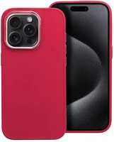Apple 96313 Frame iphone 15 pro közepesen ütésálló tok kameravédő kerettel, magenta kép