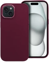 Apple 96321 Frame iphone 15 közepesen ütésálló tok kameravédő kerettel, lila kép