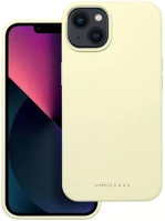 Apple 98460 Roar  iphone 13 prémium szilikon tok velúr béléssel, világossárga kép
