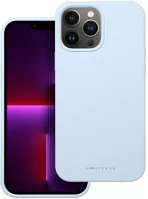 Apple 98479 Roar  iphone 13 pro max prémium szilikon tok velúr béléssel, világoskék kép