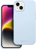 Apple 98480 Roar  iphone 14 prémium szilikon tok velúr béléssel, világoskék kép