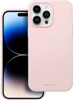 Apple 98489 iphone 14 pro max prémium szilikon tok velúr béléssel, világos kép