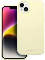 Apple 98495 Roar  iphone 14 plus prémium szilikon tok velúr béléssel, világossárga kép