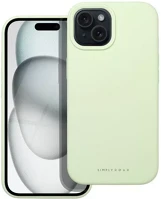 Apple 98498 Roar  iphone 15 prémium szilikon tok velúr béléssel, világoszöld kép