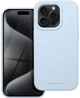 Apple 98504 Roar  iphone 15 pro prémium szilikon tok velúr béléssel, világoskék kép