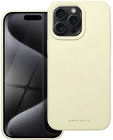 Apple 98511 iphone 15 pro max prémium szilikon tok velúr béléssel, világossárga kép