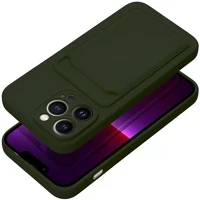 Apple 98848 Iphone 16 kártyatartós szilikon tok, zöld kép