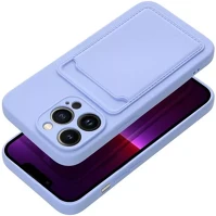 Apple 98860 Iphone 16 pro max kártyatartós szilikon tok, lila kép