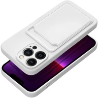 Apple 98861 Iphone 16 pro max kártyatartós szilikon tok, fehér kép