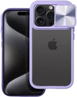 Apple 99261 Slider  iphone 16 pro max kameravédős szilikon tok, lila kép