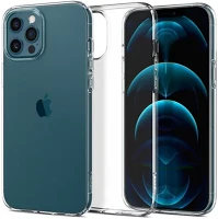 Apple ACS01697 Spigen liquid crystal  iphone 12 / 12 pro tok, crystal clear, átlátszó kép