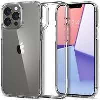 Apple ACS03204 Spigen ultra hybrid iphone 13 pro max tok, crystal clear, átlátszó kép
