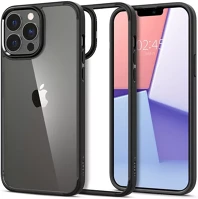 Apple ACS03262 Spigen ultra hybrid  iphone 13 pro tok, matte black, fekete kép