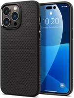 Apple ACS04957 Spigen liquid air  iphone 14 pro tok, matte black, fekete kép