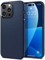 Apple ACS04958 Spigen liquid air  iphone 14 pro tok, navy blue, sötétkék kép