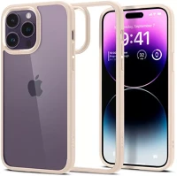 Apple ACS04963 Spigen ultra hybrid  iphone 14 pro tok, sand beige, bézs kép