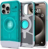 Apple ACS06743 Spigen classic c1 magfit  iphone 15 pro tok, magsafe, kék kép
