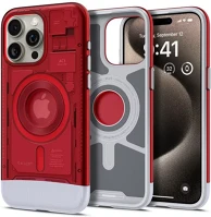 Apple ACS06744 Spigen classic c1 magfit  iphone 15 pro tok, magsafe, piros kép
