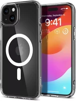 Apple ACS06802 Spigen ultra hybrid magfit iphone 15 / 14 / 13 tok, magsafe, fehér kép