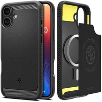 Apple ACS08087 iphone 16 plus, szilikon tok + műanyag hátlap, közepesen ütésálló kép