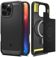 Apple ACS08115 iphone 16 pro, szilikon tok + műanyag hátlap, közepesen ütésálló kép